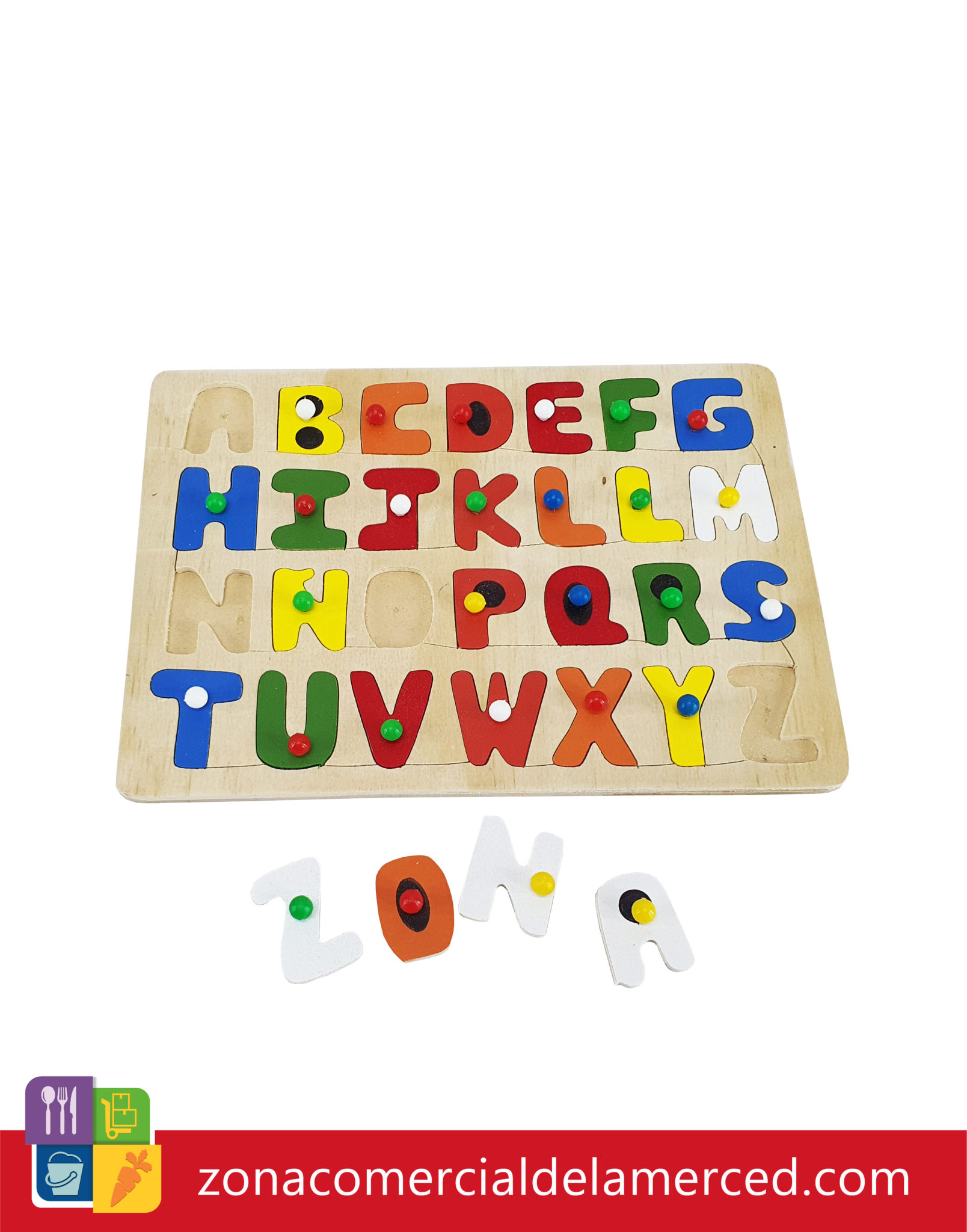 Rompecabezas ABC con Pija Zona Comercial De La Merced