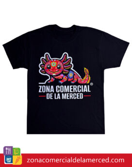 Playera Ajolote Huichol Rojo