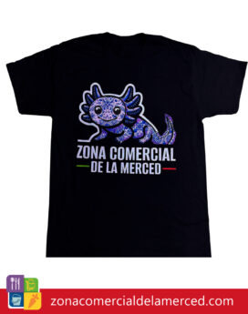 Playera Zona Comercial de La Merced Ajolote Morado